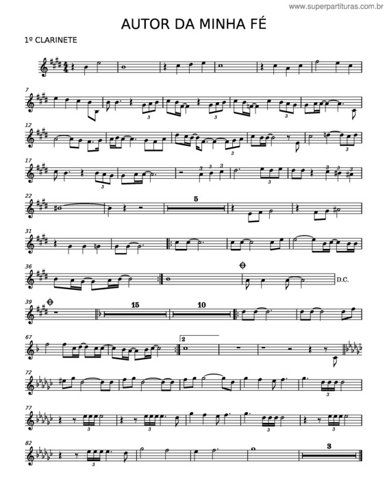 Partitura da música Autor Da Minha Fé v.13
