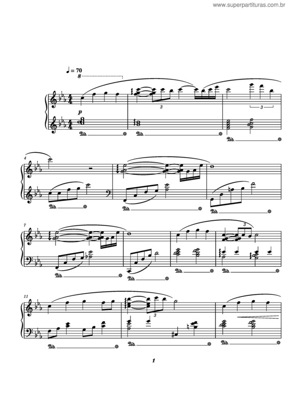Partitura da música Autumn Rain – Naoyuki Onda