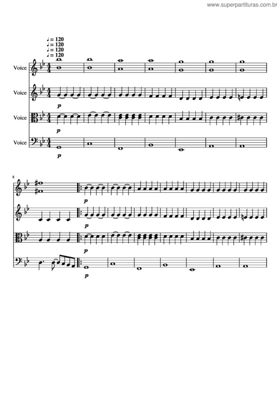 Partitura da música Ave  Maria Caccini – Archi