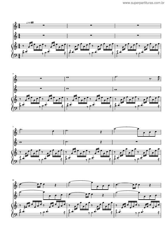 Partitura da música Ave Maria  – Charles Gounod v.8