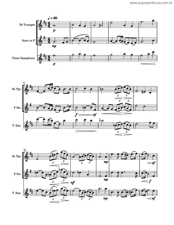 Partitura da música Ave Maria – Franz Schubert v.12
