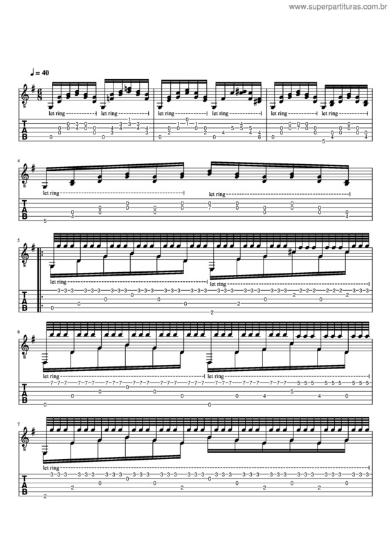 Partitura da música Ave Maria – Franz Schubert v.6