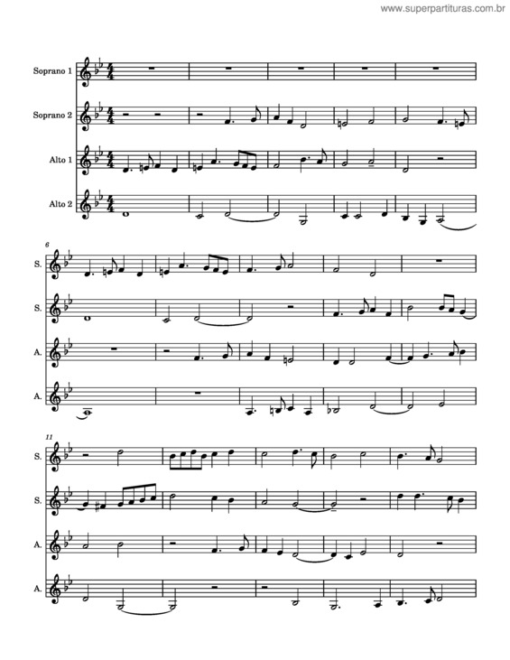 Partitura da música Ave Maria – Meghan Hardwick