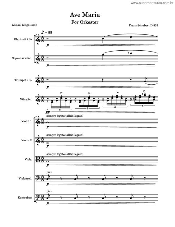 Partitura da música Ave Maria, D.839 – Franz Schubert Ave_Maria v.2