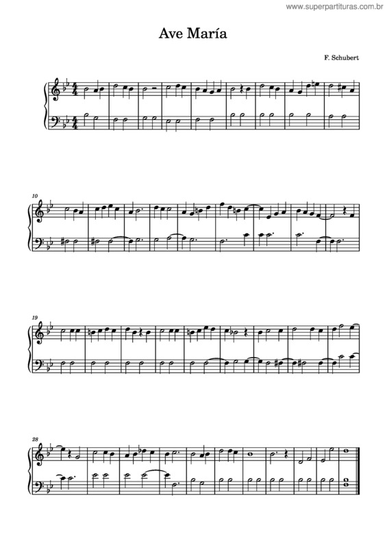 Partitura da música Ave Maria, D.839 – Franz Schubert v.5