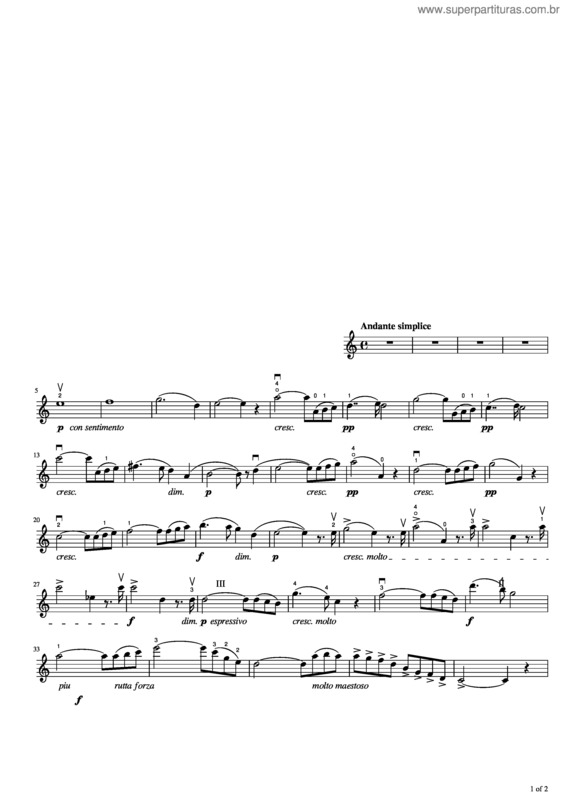 Partitura da música Ave Maria, Méditation Sur Le Premier Prélude De Piano De S. Bach – Charles Gounod v.2