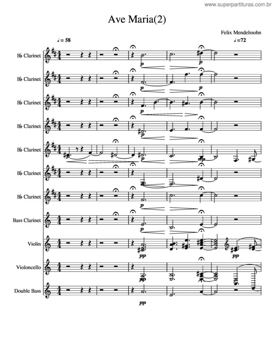 Partitura da música Ave Maria 2 v.4