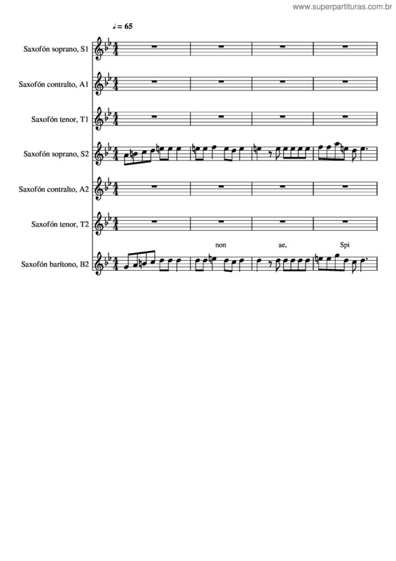 Partitura da música Ave Maria Biebl Todas Las Voces