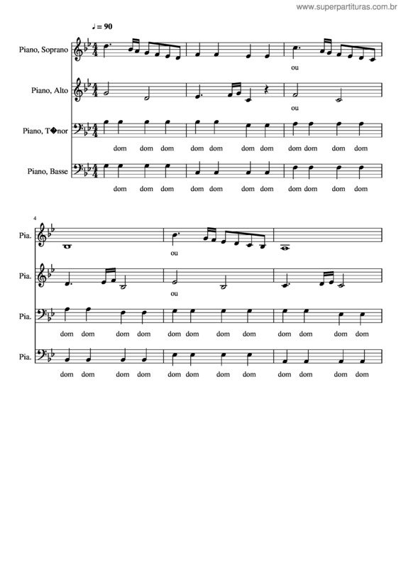 Partitura da música Ave Maria Caccini Tutti1