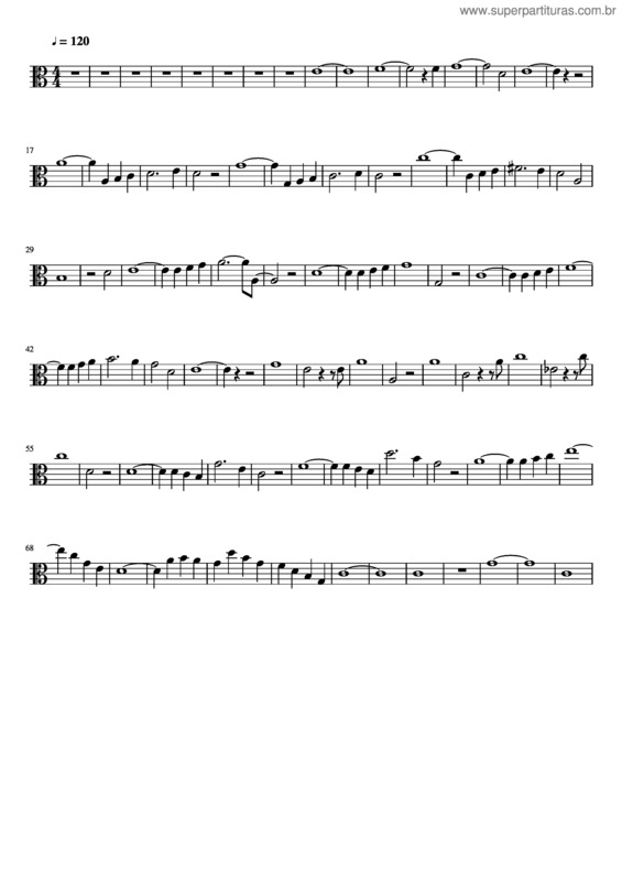 Partitura da música Ave Maria Midi