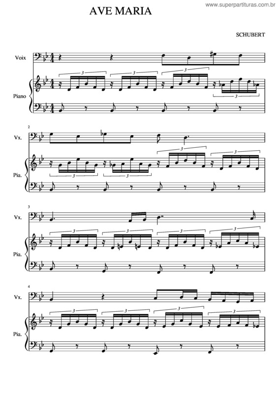Partitura da música Ave Maria Schubert Cello And Piano Bb With Intro And Finale