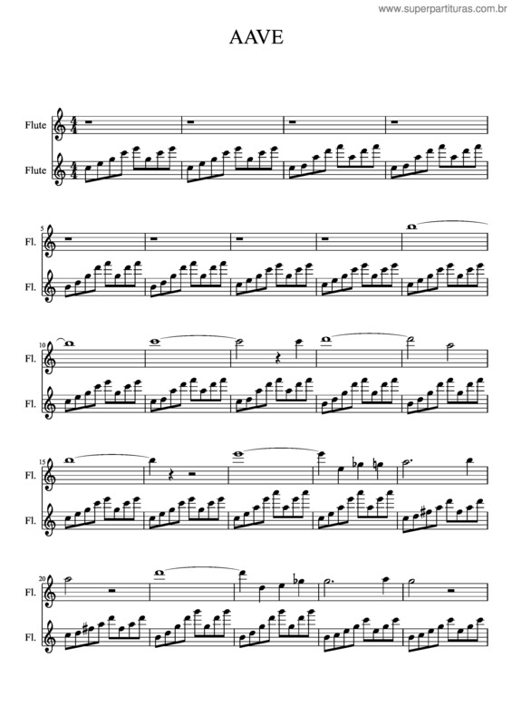 Partitura da música Ave Maria v.143