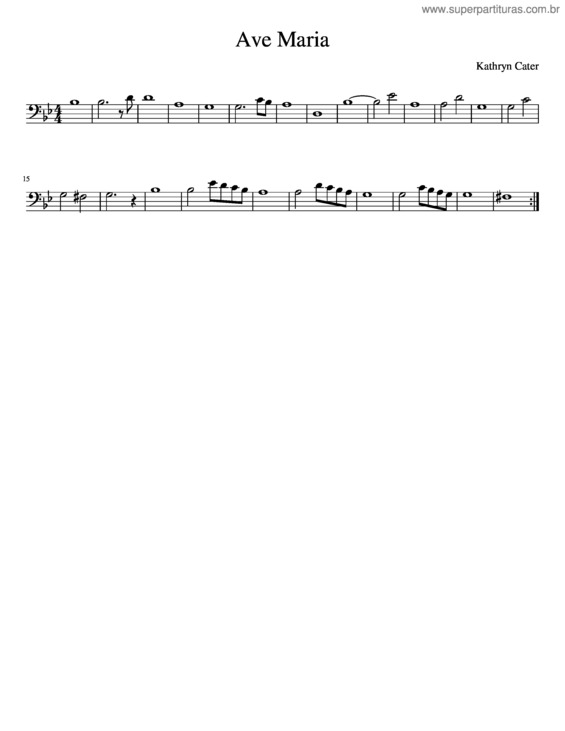 Partitura da música Ave Maria v.180