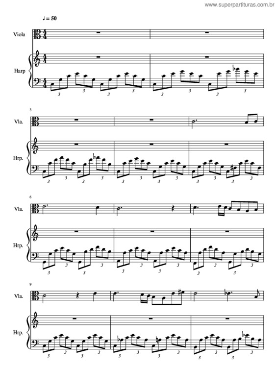 Partitura da música Ave Maria v.223