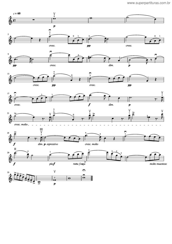Partitura da música Ave Maria v.236