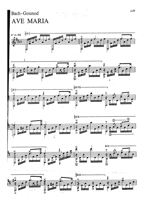 Partitura da música Ave Maria v.75