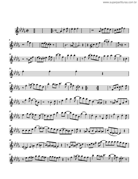 Partitura da música Ayer – Gloria Estefan v.2