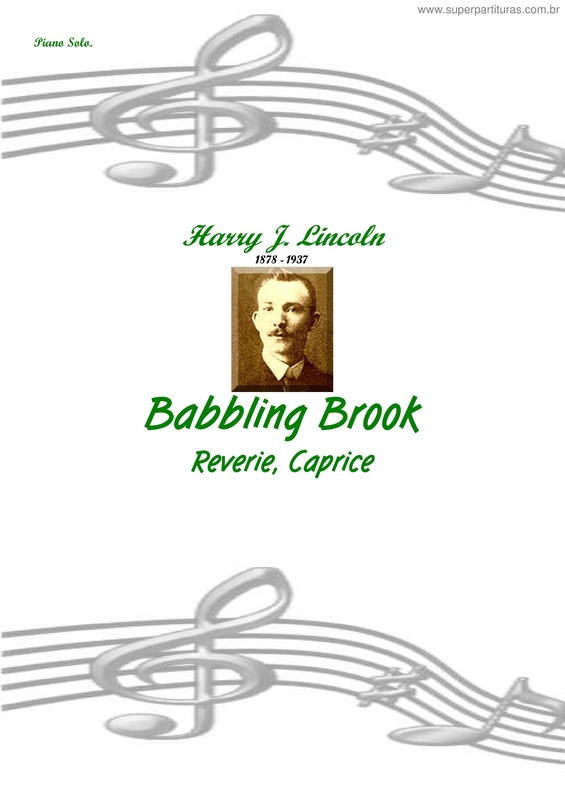 Partitura da música Babbling Brook
