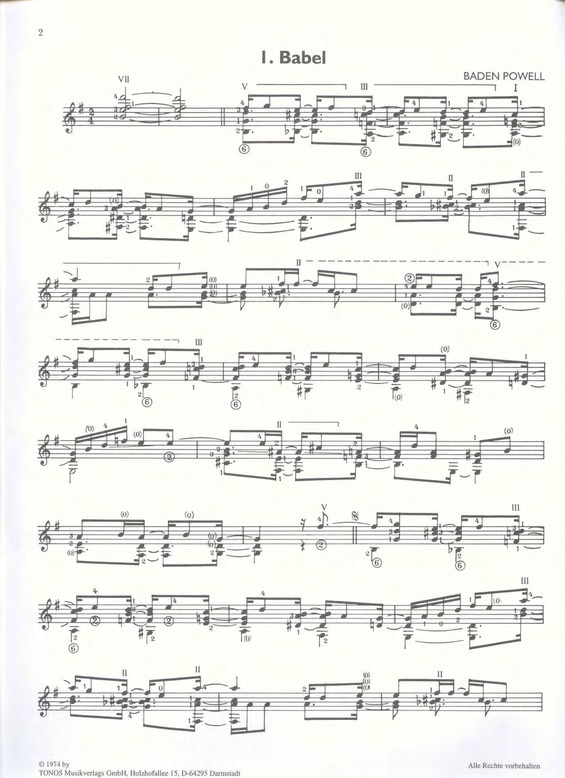 Partitura da música Babel