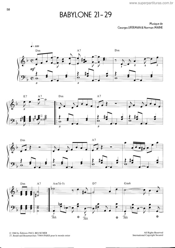 Partitura da música Babylone 21-29