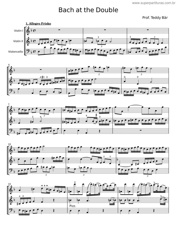 Partitura da música Bach At The Double v.2
