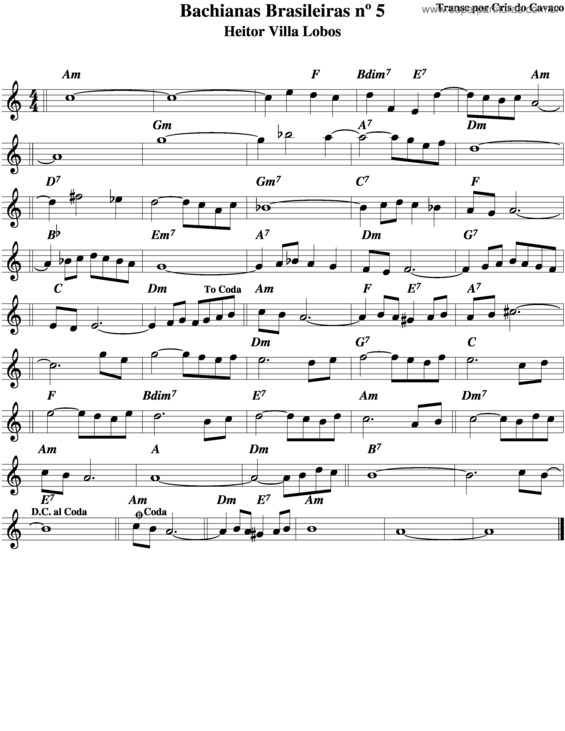 bachianas brasileiras 5 partitura