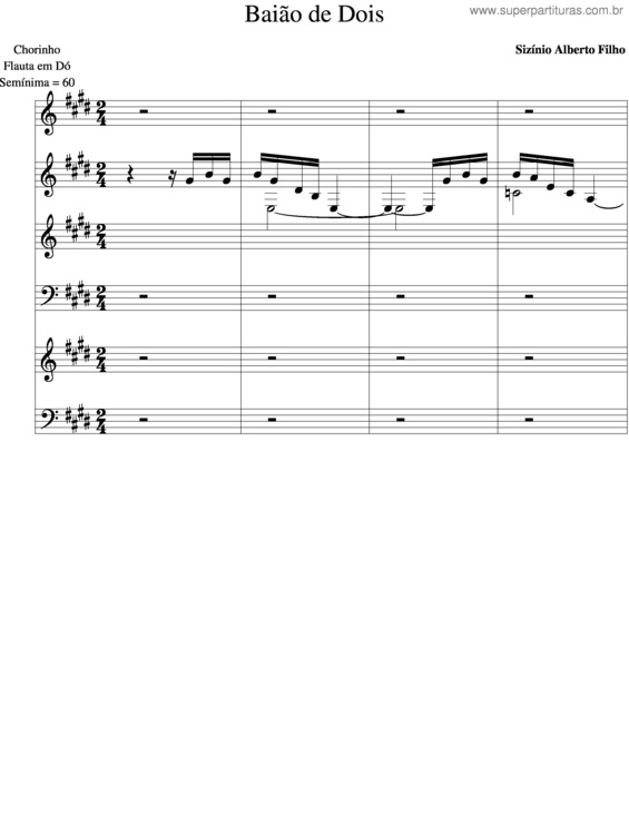 Partitura da música Baião De Dois v.4