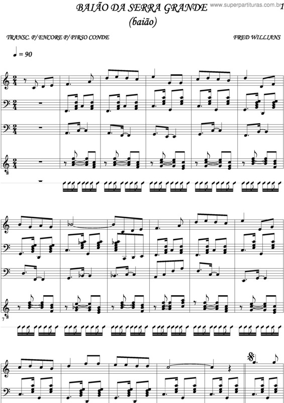 Partitura da música Baião De Serra Grande