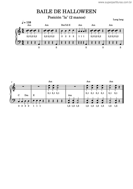 Partitura da música Baile De Halloween