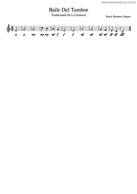 Partitura da música Baile Del Tambor