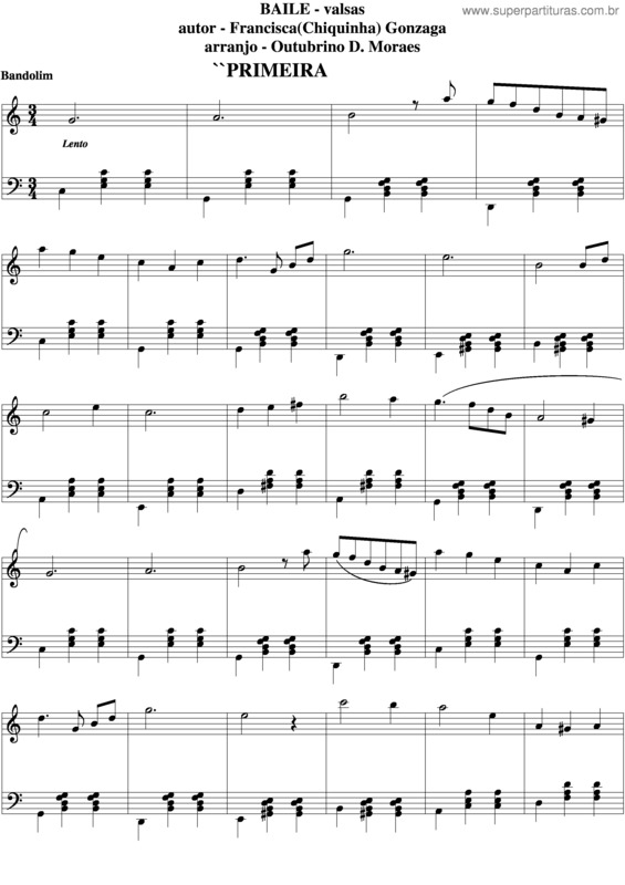 Partitura da música Baile v.3