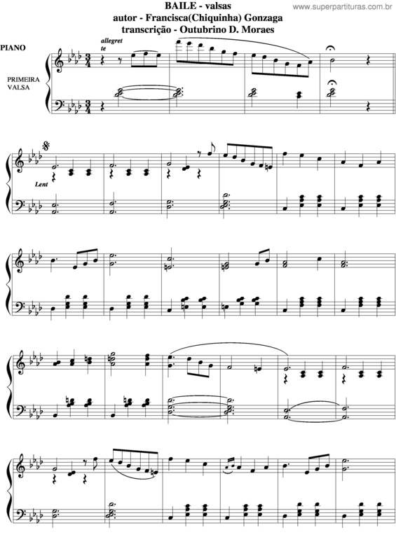 Partitura da música Baile v.4