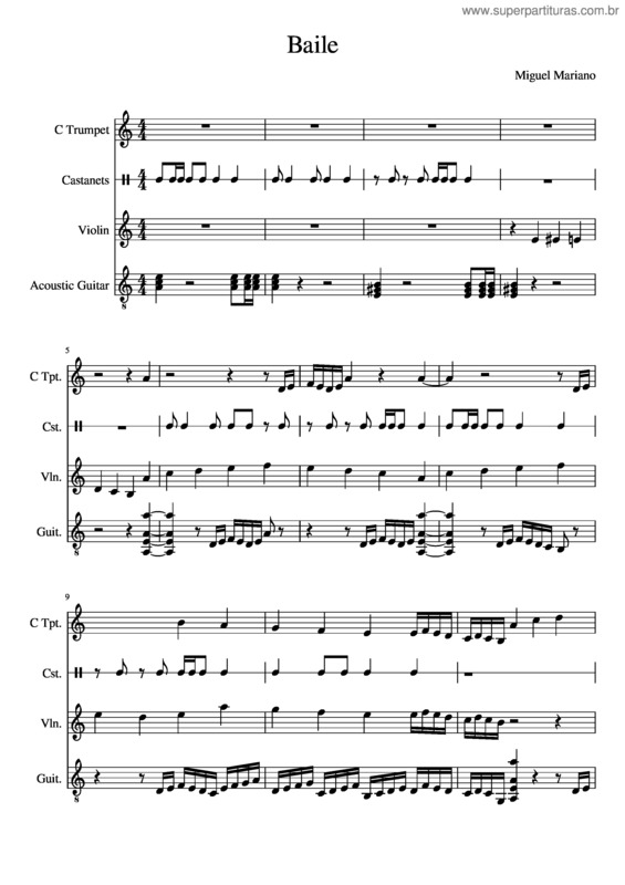 Partitura da música Baile v.5