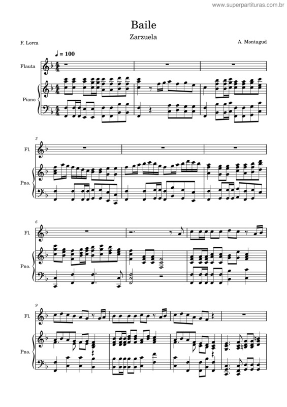 Partitura da música Baile v.6