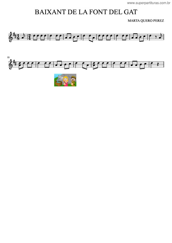 Partitura da música Baixant De La Font Del Gat