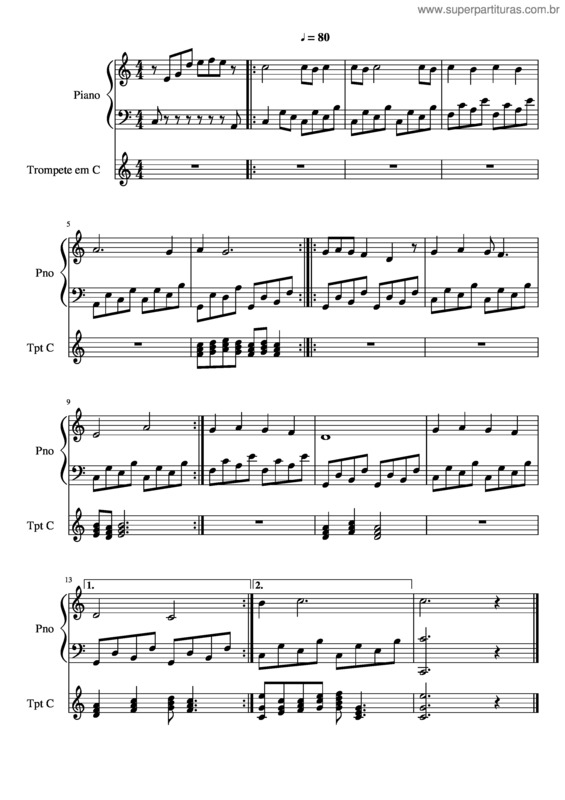 Partitura da música Balada Em Dó