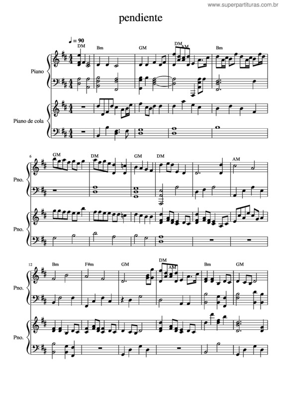 Partitura da música Balada New – Fernandoruval