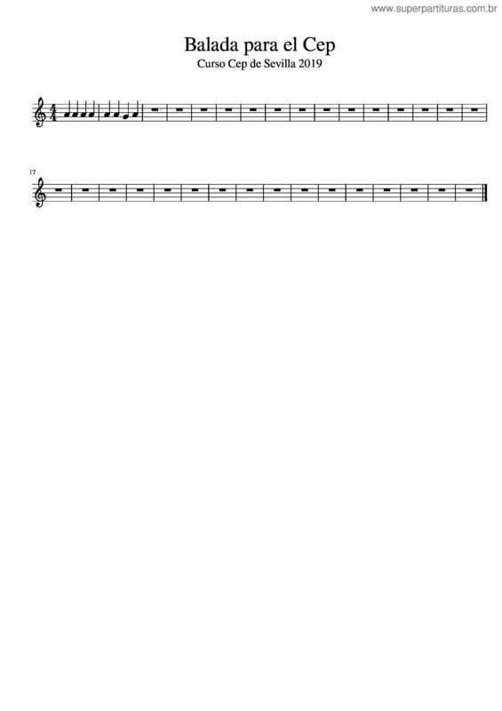 Partitura da música Balada Para El Cep v.3