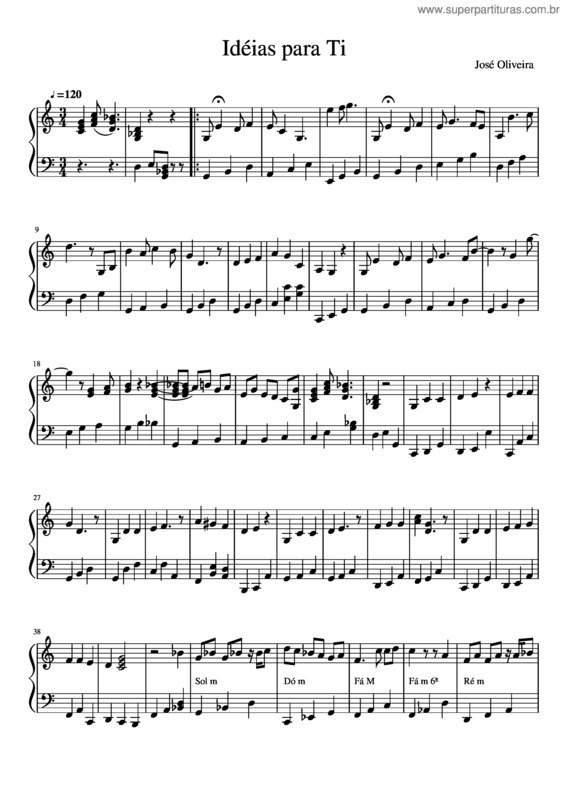 Partitura da música Balada Para Ti