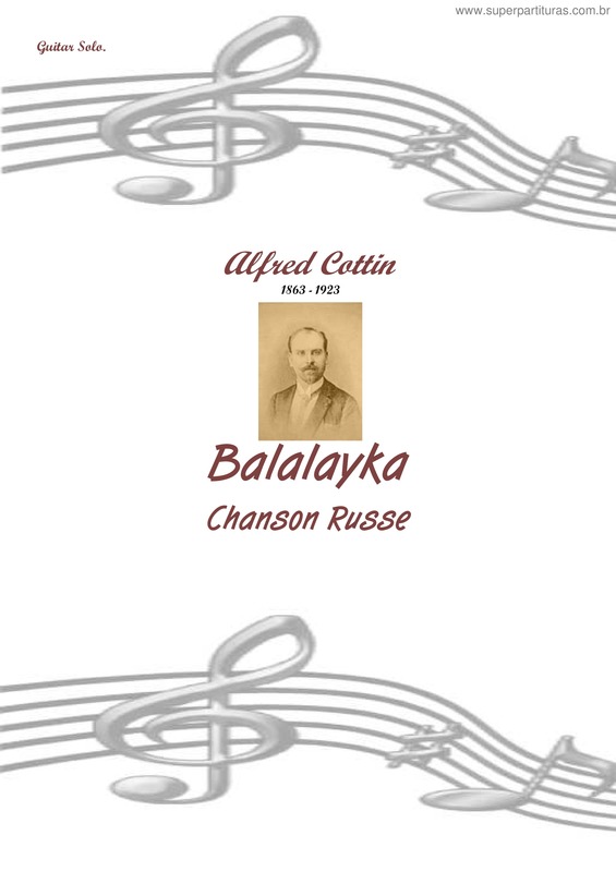 Partitura da música Balalayka