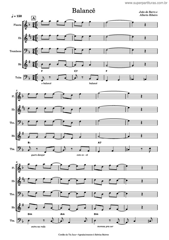 Partitura da música Balance v.11