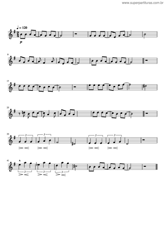Partitura da música Balancê v.17
