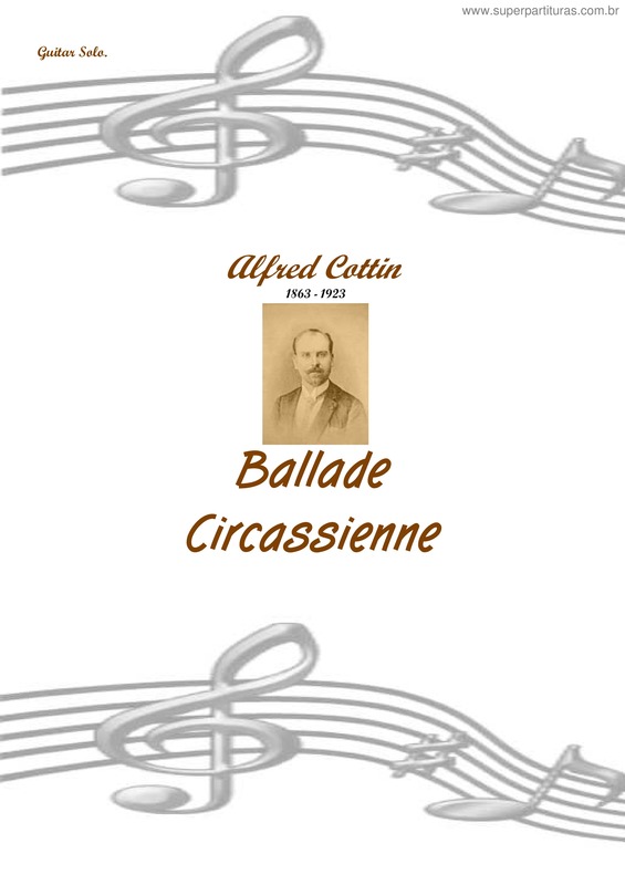 Partitura da música Ballade Circassienne