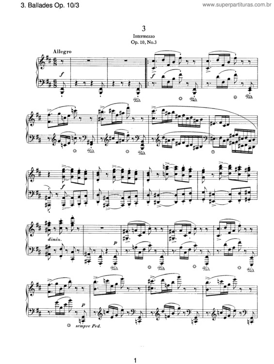 Partitura da música Ballades v.4