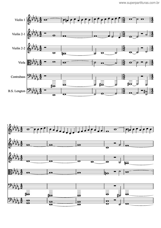 Partitura da música Barber Adagio