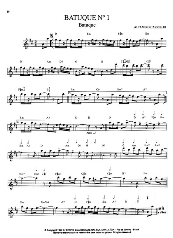 Partitura da música Batuque Nº 1