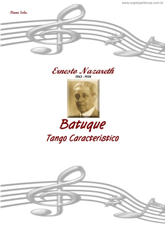 Partitura da música Batuque v.5