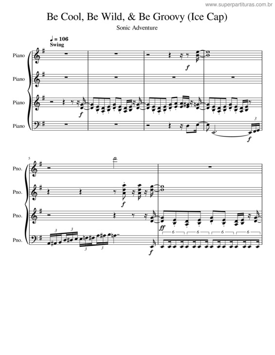Partitura da música Be Cool, Be Wild, & Be Groovy