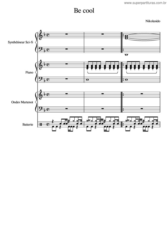 Partitura da música Be Cool