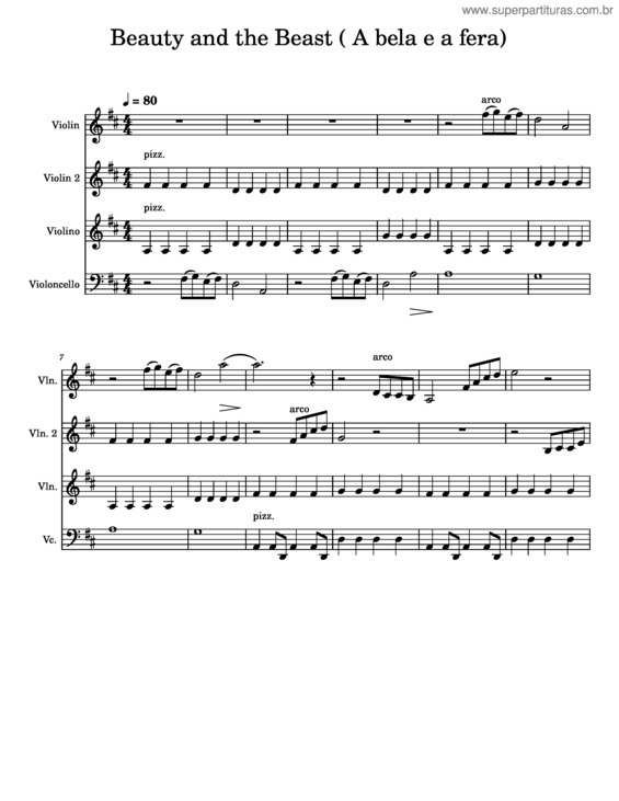 Partitura da música Beauty_And_The_Beast